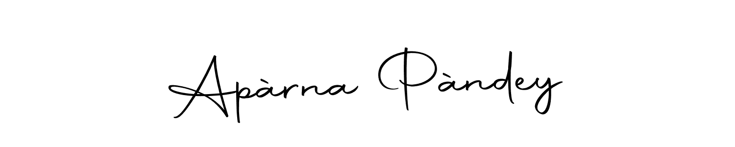 Use a signature maker to create a handwritten signature online. With this signature software, you can design (Autography-DOLnW) your own signature for name Apàrna Pàndey. Apàrna Pàndey signature style 10 images and pictures png