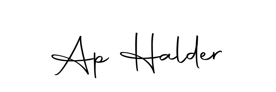The best way (Autography-DOLnW) to make a short signature is to pick only two or three words in your name. The name Ap Halder include a total of six letters. For converting this name. Ap Halder signature style 10 images and pictures png