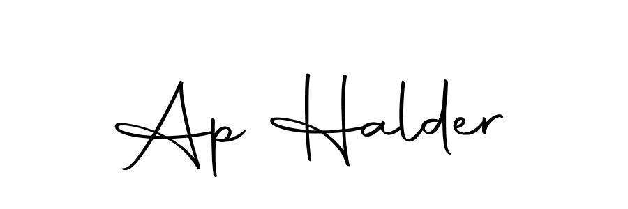 Ap Halder stylish signature style. Best Handwritten Sign (Autography-DOLnW) for my name. Handwritten Signature Collection Ideas for my name Ap Halder. Ap Halder signature style 10 images and pictures png