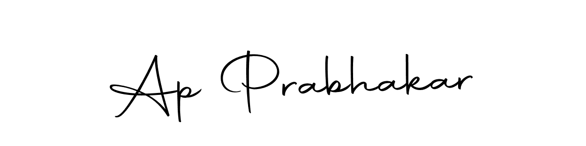 Use a signature maker to create a handwritten signature online. With this signature software, you can design (Autography-DOLnW) your own signature for name Ap Prabhakar. Ap Prabhakar signature style 10 images and pictures png