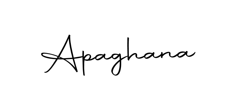 Design your own signature with our free online signature maker. With this signature software, you can create a handwritten (Autography-DOLnW) signature for name Apaghana. Apaghana signature style 10 images and pictures png