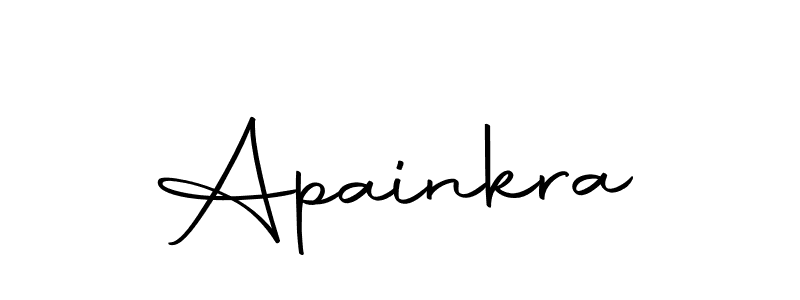 Create a beautiful signature design for name Apainkra. With this signature (Autography-DOLnW) fonts, you can make a handwritten signature for free. Apainkra signature style 10 images and pictures png