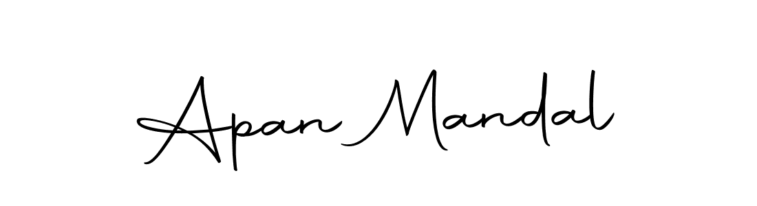 Apan Mandal stylish signature style. Best Handwritten Sign (Autography-DOLnW) for my name. Handwritten Signature Collection Ideas for my name Apan Mandal. Apan Mandal signature style 10 images and pictures png