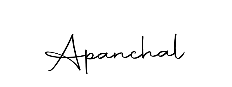 Make a beautiful signature design for name Apanchal. Use this online signature maker to create a handwritten signature for free. Apanchal signature style 10 images and pictures png
