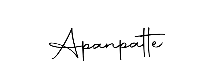 How to make Apanpatte signature? Autography-DOLnW is a professional autograph style. Create handwritten signature for Apanpatte name. Apanpatte signature style 10 images and pictures png