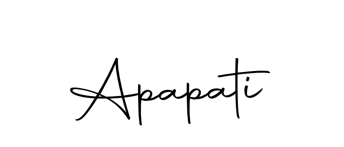 You should practise on your own different ways (Autography-DOLnW) to write your name (Apapati) in signature. don't let someone else do it for you. Apapati signature style 10 images and pictures png