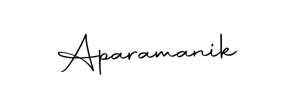 Design your own signature with our free online signature maker. With this signature software, you can create a handwritten (Autography-DOLnW) signature for name Aparamanik. Aparamanik signature style 10 images and pictures png