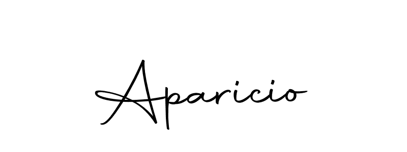 How to make Aparicio name signature. Use Autography-DOLnW style for creating short signs online. This is the latest handwritten sign. Aparicio signature style 10 images and pictures png