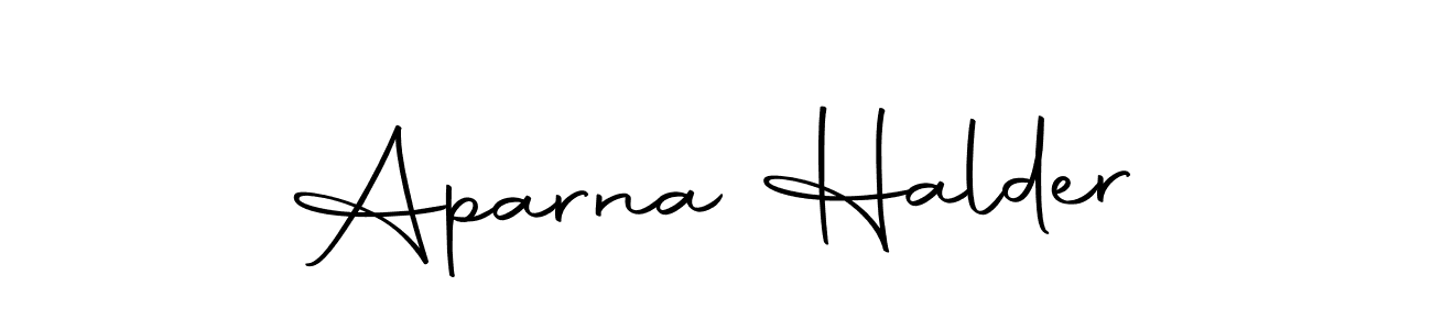 Design your own signature with our free online signature maker. With this signature software, you can create a handwritten (Autography-DOLnW) signature for name Aparna Halder. Aparna Halder signature style 10 images and pictures png