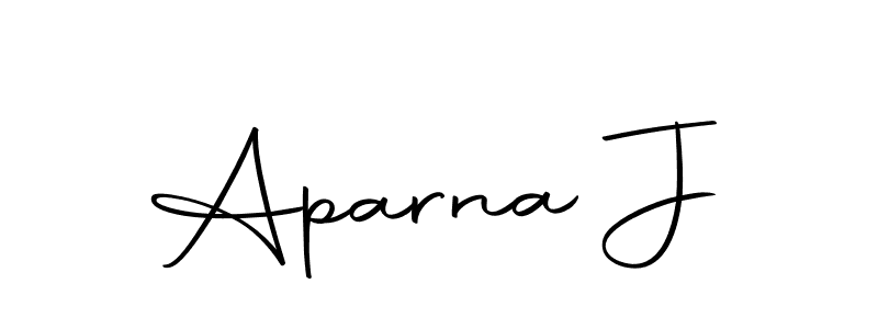 How to make Aparna J name signature. Use Autography-DOLnW style for creating short signs online. This is the latest handwritten sign. Aparna J signature style 10 images and pictures png