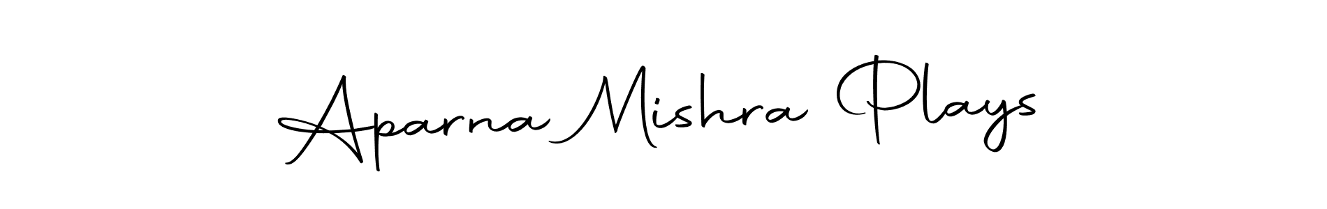 Make a beautiful signature design for name Aparna Mishra Plays. Use this online signature maker to create a handwritten signature for free. Aparna Mishra Plays signature style 10 images and pictures png