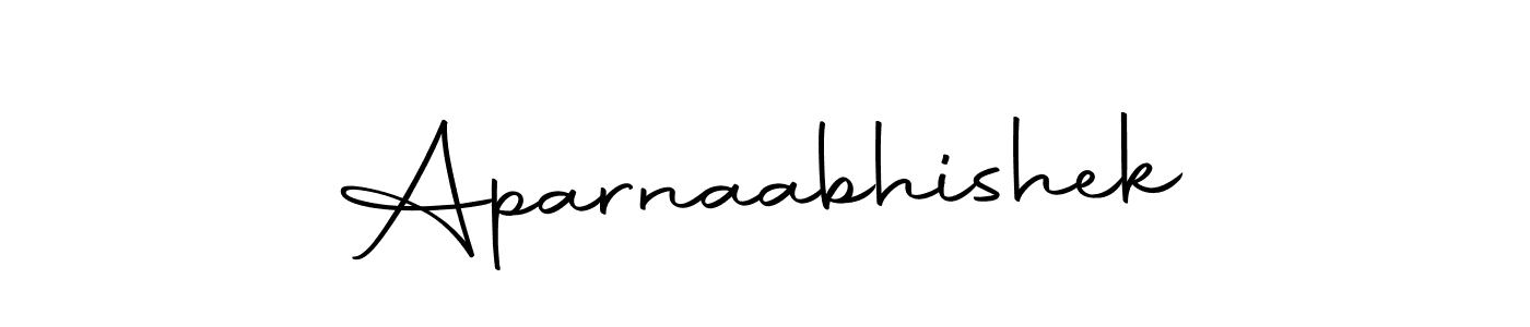 The best way (Autography-DOLnW) to make a short signature is to pick only two or three words in your name. The name Aparnaabhishek include a total of six letters. For converting this name. Aparnaabhishek signature style 10 images and pictures png