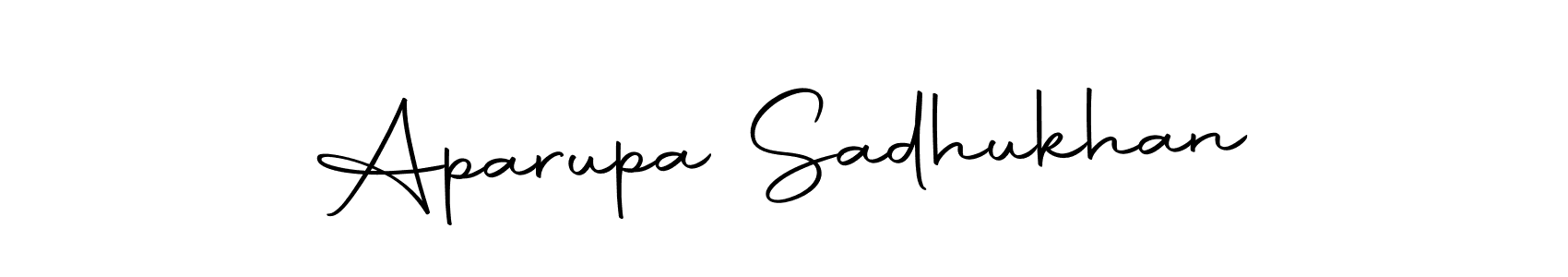 The best way (Autography-DOLnW) to make a short signature is to pick only two or three words in your name. The name Aparupa Sadhukhan include a total of six letters. For converting this name. Aparupa Sadhukhan signature style 10 images and pictures png