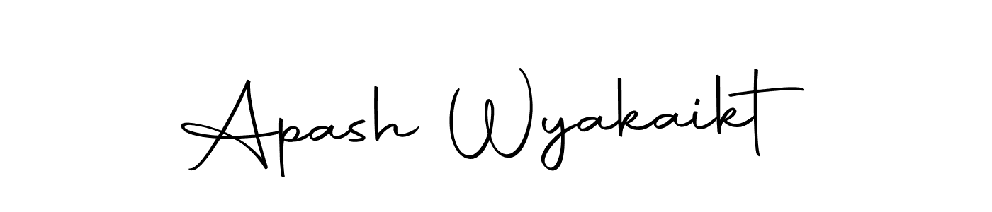 Make a beautiful signature design for name Apash Wyakaikt. Use this online signature maker to create a handwritten signature for free. Apash Wyakaikt signature style 10 images and pictures png