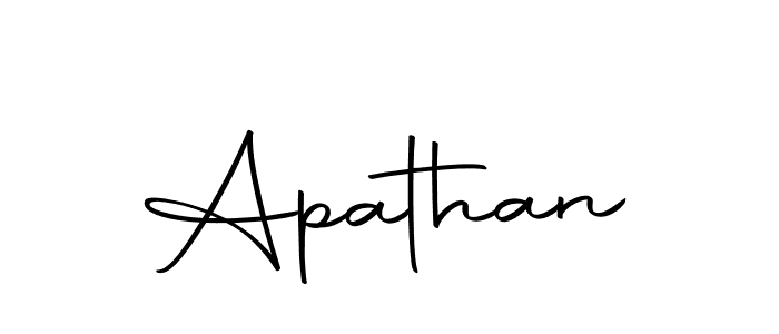 Design your own signature with our free online signature maker. With this signature software, you can create a handwritten (Autography-DOLnW) signature for name Apathan. Apathan signature style 10 images and pictures png