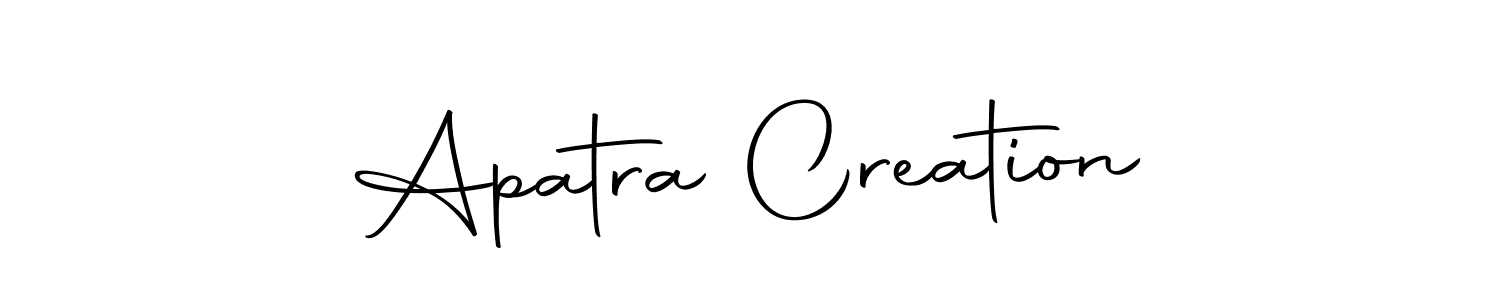 Similarly Autography-DOLnW is the best handwritten signature design. Signature creator online .You can use it as an online autograph creator for name Apatra Creation. Apatra Creation signature style 10 images and pictures png