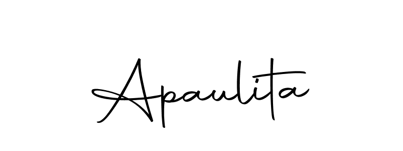 The best way (Autography-DOLnW) to make a short signature is to pick only two or three words in your name. The name Apaulita include a total of six letters. For converting this name. Apaulita signature style 10 images and pictures png