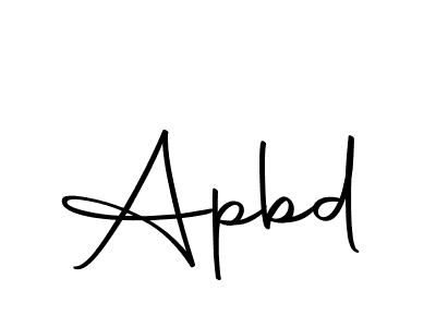 You should practise on your own different ways (Autography-DOLnW) to write your name (Apbd) in signature. don't let someone else do it for you. Apbd signature style 10 images and pictures png