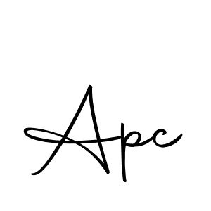 Create a beautiful signature design for name Apc. With this signature (Autography-DOLnW) fonts, you can make a handwritten signature for free. Apc signature style 10 images and pictures png