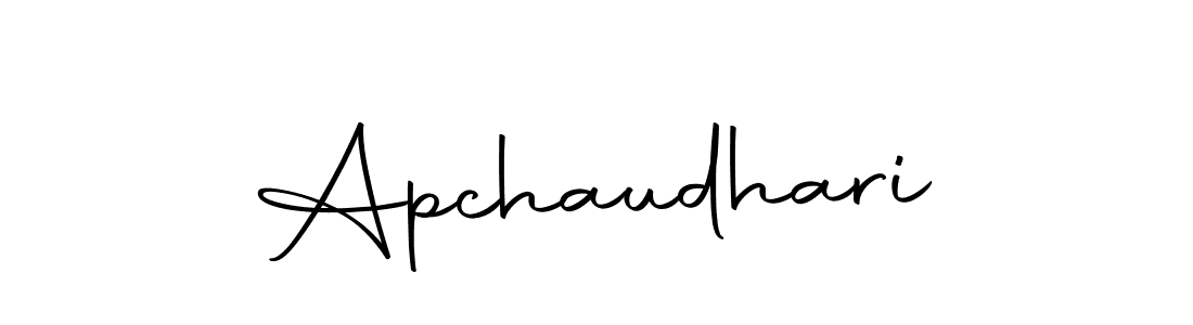 How to make Apchaudhari name signature. Use Autography-DOLnW style for creating short signs online. This is the latest handwritten sign. Apchaudhari signature style 10 images and pictures png