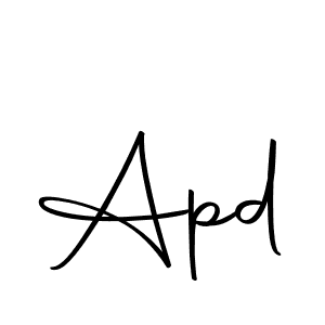 Design your own signature with our free online signature maker. With this signature software, you can create a handwritten (Autography-DOLnW) signature for name Apd. Apd signature style 10 images and pictures png