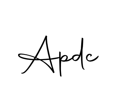 How to make Apdc signature? Autography-DOLnW is a professional autograph style. Create handwritten signature for Apdc name. Apdc signature style 10 images and pictures png