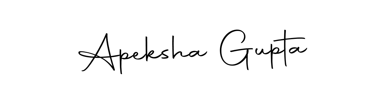 How to make Apeksha Gupta name signature. Use Autography-DOLnW style for creating short signs online. This is the latest handwritten sign. Apeksha Gupta signature style 10 images and pictures png