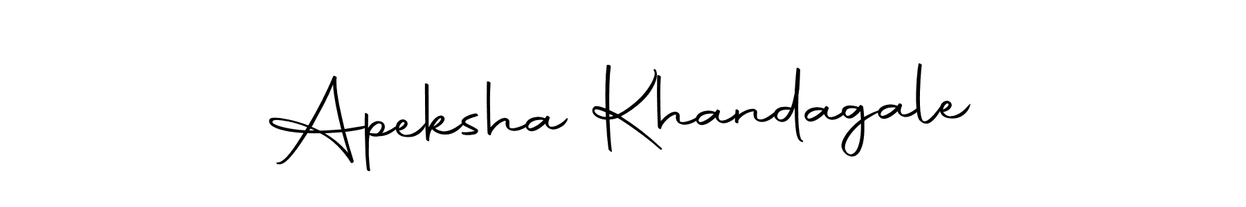 Make a short Apeksha Khandagale signature style. Manage your documents anywhere anytime using Autography-DOLnW. Create and add eSignatures, submit forms, share and send files easily. Apeksha Khandagale signature style 10 images and pictures png