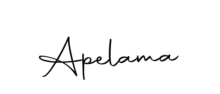 Design your own signature with our free online signature maker. With this signature software, you can create a handwritten (Autography-DOLnW) signature for name Apelama. Apelama signature style 10 images and pictures png