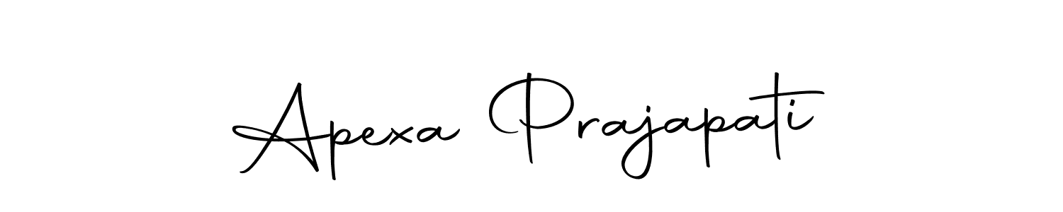 Make a beautiful signature design for name Apexa Prajapati. Use this online signature maker to create a handwritten signature for free. Apexa Prajapati signature style 10 images and pictures png