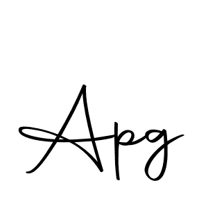 Design your own signature with our free online signature maker. With this signature software, you can create a handwritten (Autography-DOLnW) signature for name Apg. Apg signature style 10 images and pictures png