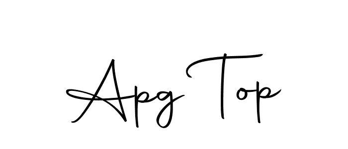 How to make Apg Top name signature. Use Autography-DOLnW style for creating short signs online. This is the latest handwritten sign. Apg Top signature style 10 images and pictures png