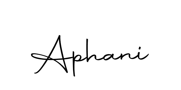 Design your own signature with our free online signature maker. With this signature software, you can create a handwritten (Autography-DOLnW) signature for name Aphani. Aphani signature style 10 images and pictures png