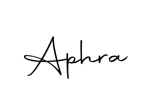 Create a beautiful signature design for name Aphra. With this signature (Autography-DOLnW) fonts, you can make a handwritten signature for free. Aphra signature style 10 images and pictures png