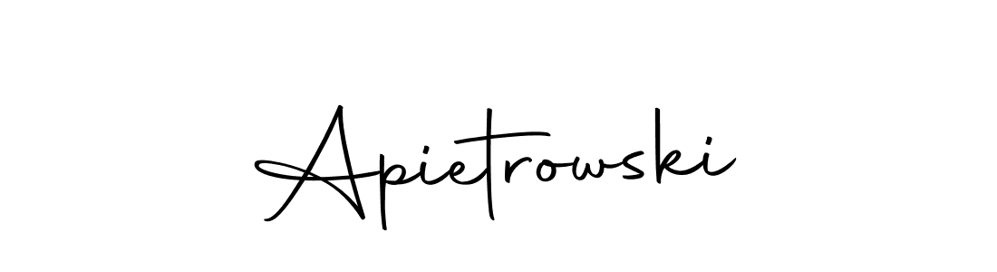 Create a beautiful signature design for name Apietrowski. With this signature (Autography-DOLnW) fonts, you can make a handwritten signature for free. Apietrowski signature style 10 images and pictures png