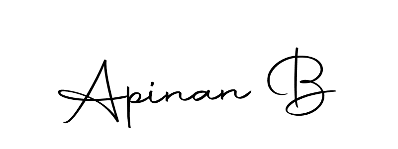 Make a beautiful signature design for name Apinan B. Use this online signature maker to create a handwritten signature for free. Apinan B signature style 10 images and pictures png