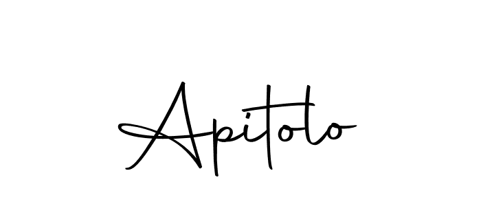Make a beautiful signature design for name Apitolo. Use this online signature maker to create a handwritten signature for free. Apitolo signature style 10 images and pictures png