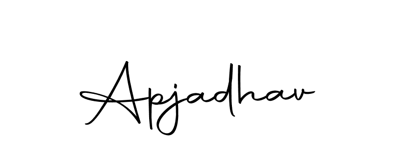 if you are searching for the best signature style for your name Apjadhav. so please give up your signature search. here we have designed multiple signature styles  using Autography-DOLnW. Apjadhav signature style 10 images and pictures png