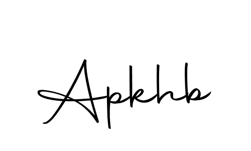 Make a beautiful signature design for name Apkhb. With this signature (Autography-DOLnW) style, you can create a handwritten signature for free. Apkhb signature style 10 images and pictures png