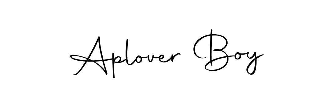 Create a beautiful signature design for name Aplover Boy. With this signature (Autography-DOLnW) fonts, you can make a handwritten signature for free. Aplover Boy signature style 10 images and pictures png