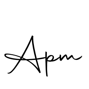 You should practise on your own different ways (Autography-DOLnW) to write your name (Apm) in signature. don't let someone else do it for you. Apm signature style 10 images and pictures png