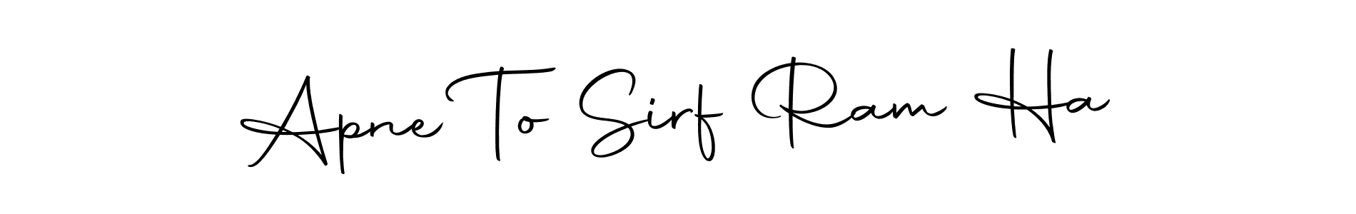 This is the best signature style for the Apne To Sirf Ram Ha name. Also you like these signature font (Autography-DOLnW). Mix name signature. Apne To Sirf Ram Ha signature style 10 images and pictures png