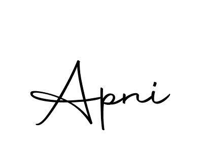 Make a beautiful signature design for name Apni. With this signature (Autography-DOLnW) style, you can create a handwritten signature for free. Apni signature style 10 images and pictures png