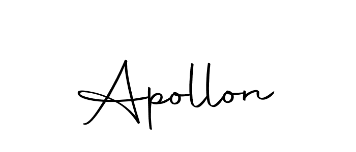 Design your own signature with our free online signature maker. With this signature software, you can create a handwritten (Autography-DOLnW) signature for name Apollon. Apollon signature style 10 images and pictures png
