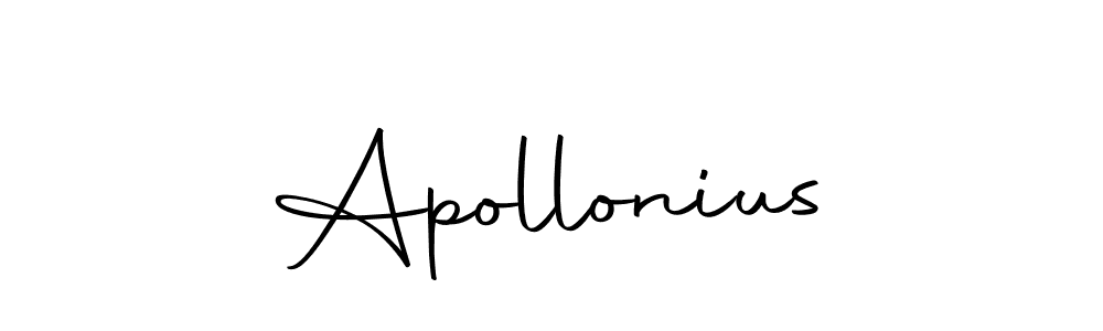 Use a signature maker to create a handwritten signature online. With this signature software, you can design (Autography-DOLnW) your own signature for name Apollonius. Apollonius signature style 10 images and pictures png