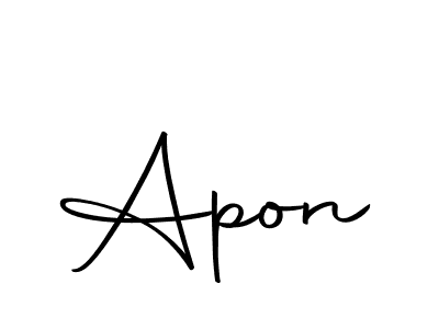 How to make Apon signature? Autography-DOLnW is a professional autograph style. Create handwritten signature for Apon name. Apon signature style 10 images and pictures png