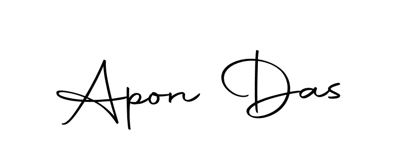 You should practise on your own different ways (Autography-DOLnW) to write your name (Apon Das) in signature. don't let someone else do it for you. Apon Das signature style 10 images and pictures png