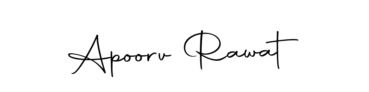 Apoorv Rawat stylish signature style. Best Handwritten Sign (Autography-DOLnW) for my name. Handwritten Signature Collection Ideas for my name Apoorv Rawat. Apoorv Rawat signature style 10 images and pictures png