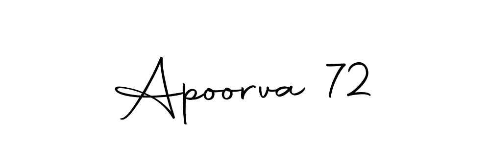 Apoorva 72 stylish signature style. Best Handwritten Sign (Autography-DOLnW) for my name. Handwritten Signature Collection Ideas for my name Apoorva 72. Apoorva 72 signature style 10 images and pictures png