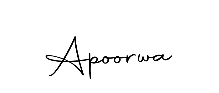 How to make Apoorwa signature? Autography-DOLnW is a professional autograph style. Create handwritten signature for Apoorwa name. Apoorwa signature style 10 images and pictures png